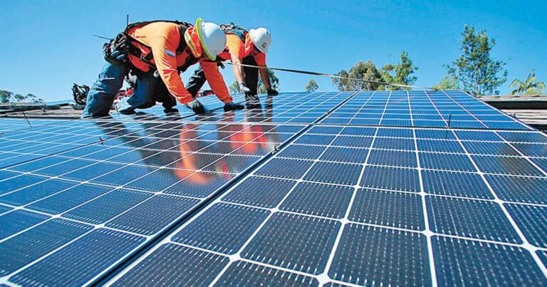 US solar panel manufacturers ask for tariffs on Chinese-made products.